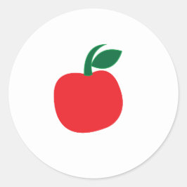 Appelfruit Ronde Sticker
