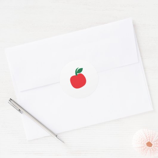 Appelfruit Ronde Sticker (Envelop)