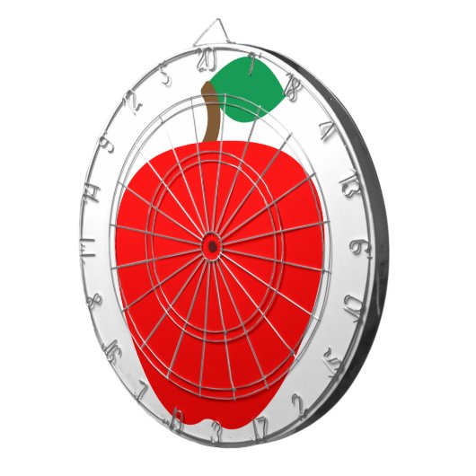 Appelfruit rood dartbord (Voorkant Rechts)