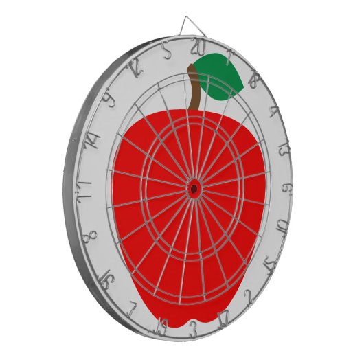 Appelfruit rood dartbord (Voorkant Links)