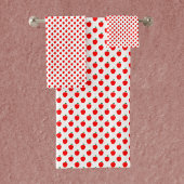 appelfruit rood patroon bad handdoek