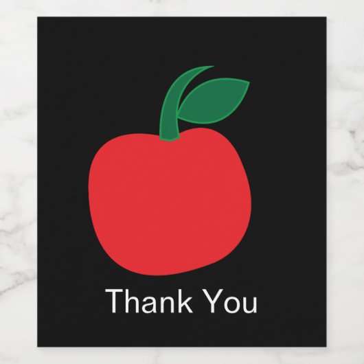 Appelfruit Wijn Etiket (Enkel label)