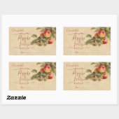 Appelgelei of inblikken rechthoekige sticker (Vel)