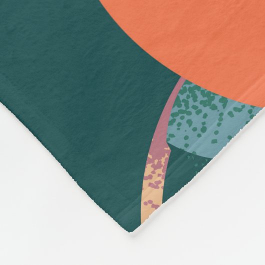 Appelgenot: donkergroen naadloos. fleece deken (Hoek)