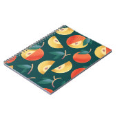 Appelgenot: donkergroen naadloos. notitieboek (Linkerzijde)