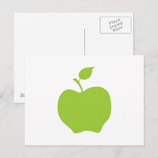 appelgroen briefkaart (Voorkant / Achterkant)