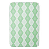 Appelgroen diamantpatroon badmat (Voorkant Verticaal)