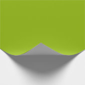 Appelgroen (effen kleur)  cadeaupapier (Hoek)