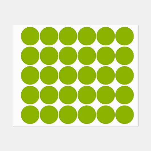 Appelgroen (effen kleur) labels (Vel)