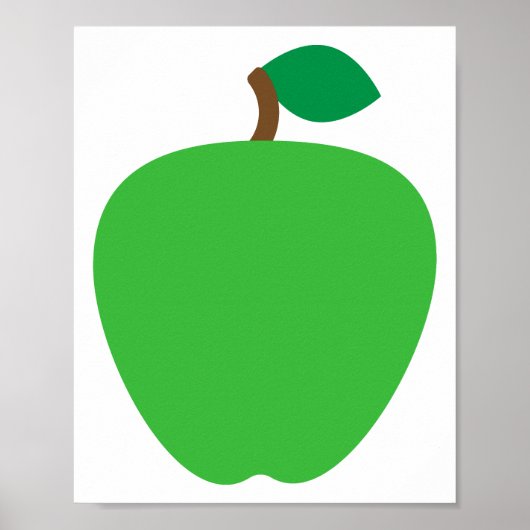 Appelgroen fruit poster (Voorkant)