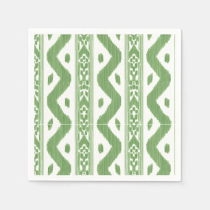 Appelgroen Ikat, Garden Bar Streep Servet