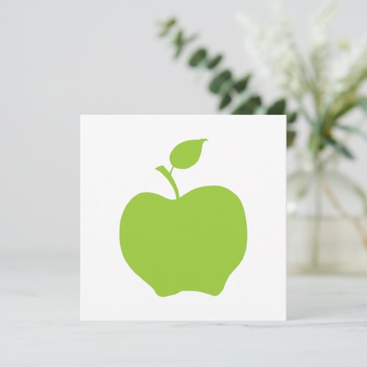 appelgroen kaart (Staand voorkant)