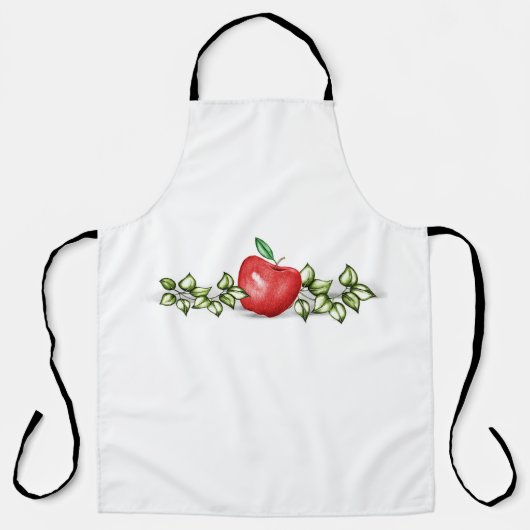 appelgroen schort (Voorkant)