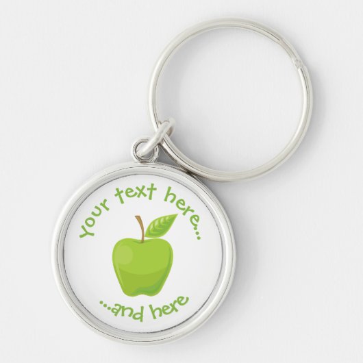 appelgroen sleutelhanger (Voorkant)