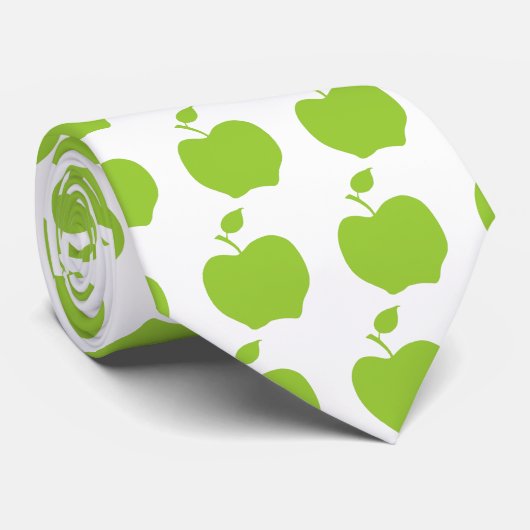 appelgroen stropdas (Opgerold)
