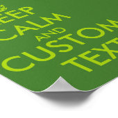 Appelgroene KeepCalm posters | Gepersonaliseerde t (Hoek)