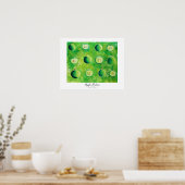 Appelhelften Schilderij Poster (Keuken)