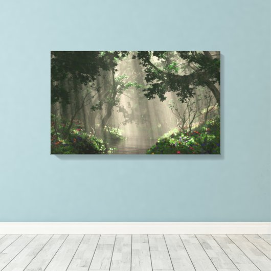 appelhout canvas afdruk (Insitu (Houten vloer))