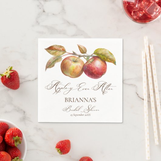 Appelig altijd na appelval bruidsdouche servet (Insitu)