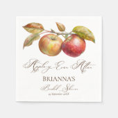 Appelig altijd na appelval bruidsdouche servet (Voorkant)