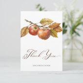 Appelig altijd na appelval bruidsmeisjesfeest bedankkaart (Staand voorkant)