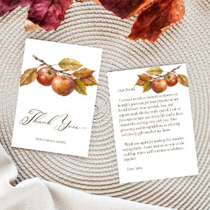 Appelig altijd na appelval bruidsmeisjesfeest bedankkaart