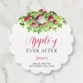 Appelig Voor Altijd Bruiloft Feest  Bedankjes Labels (Voorkant)