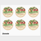  appeljam bewaart huisconservenlabel ronde sticker (Vel)