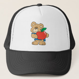 Appelknuffelbeer voor schooldagen trucker pet