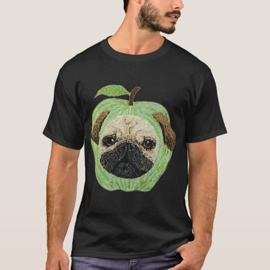 Appelkop Pug T-shirt (Voorkant)