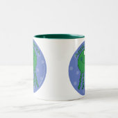 appelkwal tweekleurige koffiemok (Center)