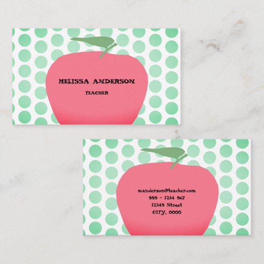 appelleraar visitekaartje (Voorkant / Achterkant)