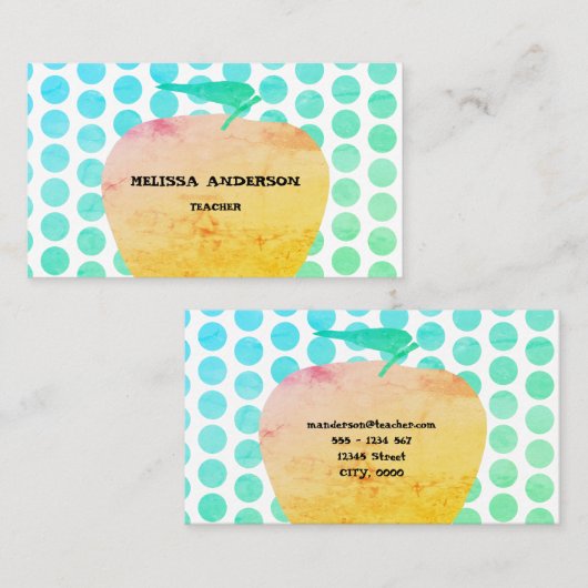 appelleraar visitekaartje (Voorkant / Achterkant)