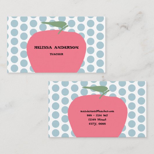 appelleraar visitekaartje (Voorkant / Achterkant)