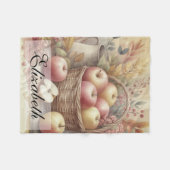 Appelmand op tafel waterverf fleece deken (Voorkant (Horizontaal))