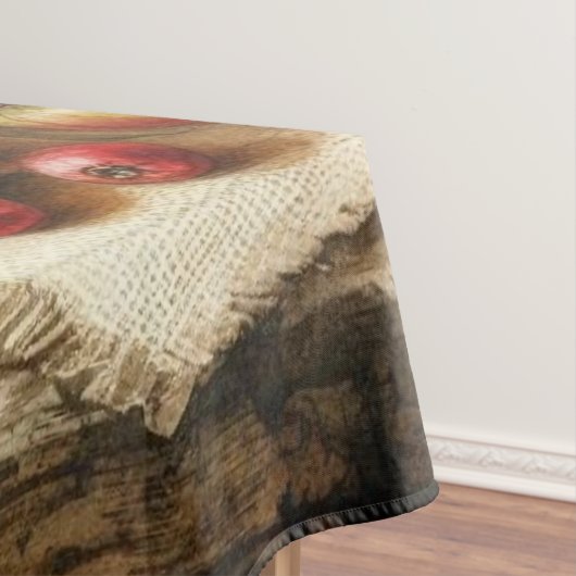 Appelmand op tafel  waterverf tafelkleed (Voorbeeld)