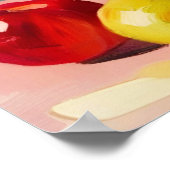 Appelmand, stilleven schilderij, poster (Hoek)