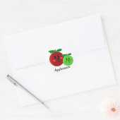 Appelmoes Appel Design Ronde Sticker (Envelop)