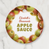 appelmoes bedankjes labels (Voorkant)