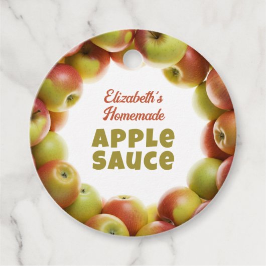 appelmoes bedankjes labels (Voorkant)