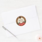 Appelmoes of Appelconservenetiketten gepersonalise Ronde Sticker (Envelop)
