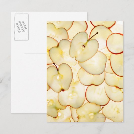 appelmoten met achtergrondverlichting en in abstra briefkaart (Voorkant / Achterkant)