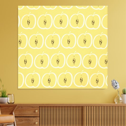  appelmotief: behangontwerp. canvas afdruk (Insitu (Woonkamer))