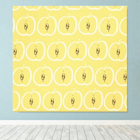  appelmotief: behangontwerp. canvas afdruk (Insitu (Houten vloer))