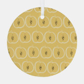  appelmotief: behangontwerp. glas ornament (Achterkant)