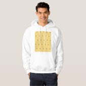  appelmotief: behangontwerp. hoodie (Voorkant volledig)