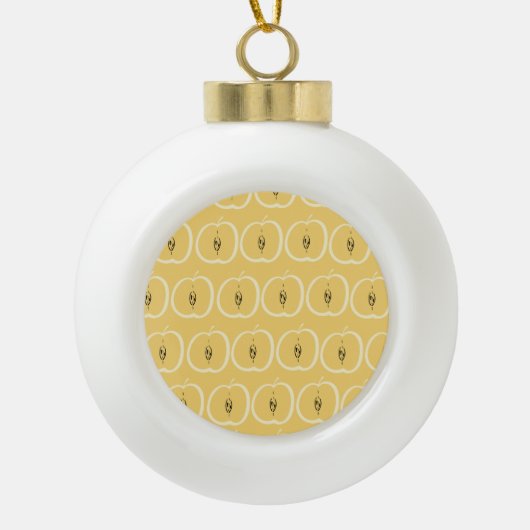 appelmotief: behangontwerp. keramische bal ornament (Voorkant)