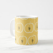appelmotief: behangontwerp. koffiemok (Voorkant links)