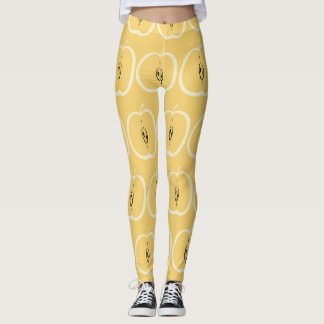  appelmotief: behangontwerp. leggings