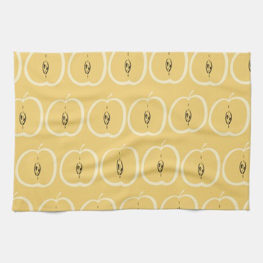 appelmotief: behangontwerp. theedoek (Horizontaal)